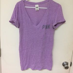 Victoria's Secret purple tee 👚 shirt. Sz L