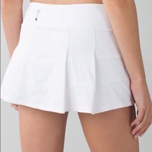 Pace Rival white skirt w/ shorts underneath