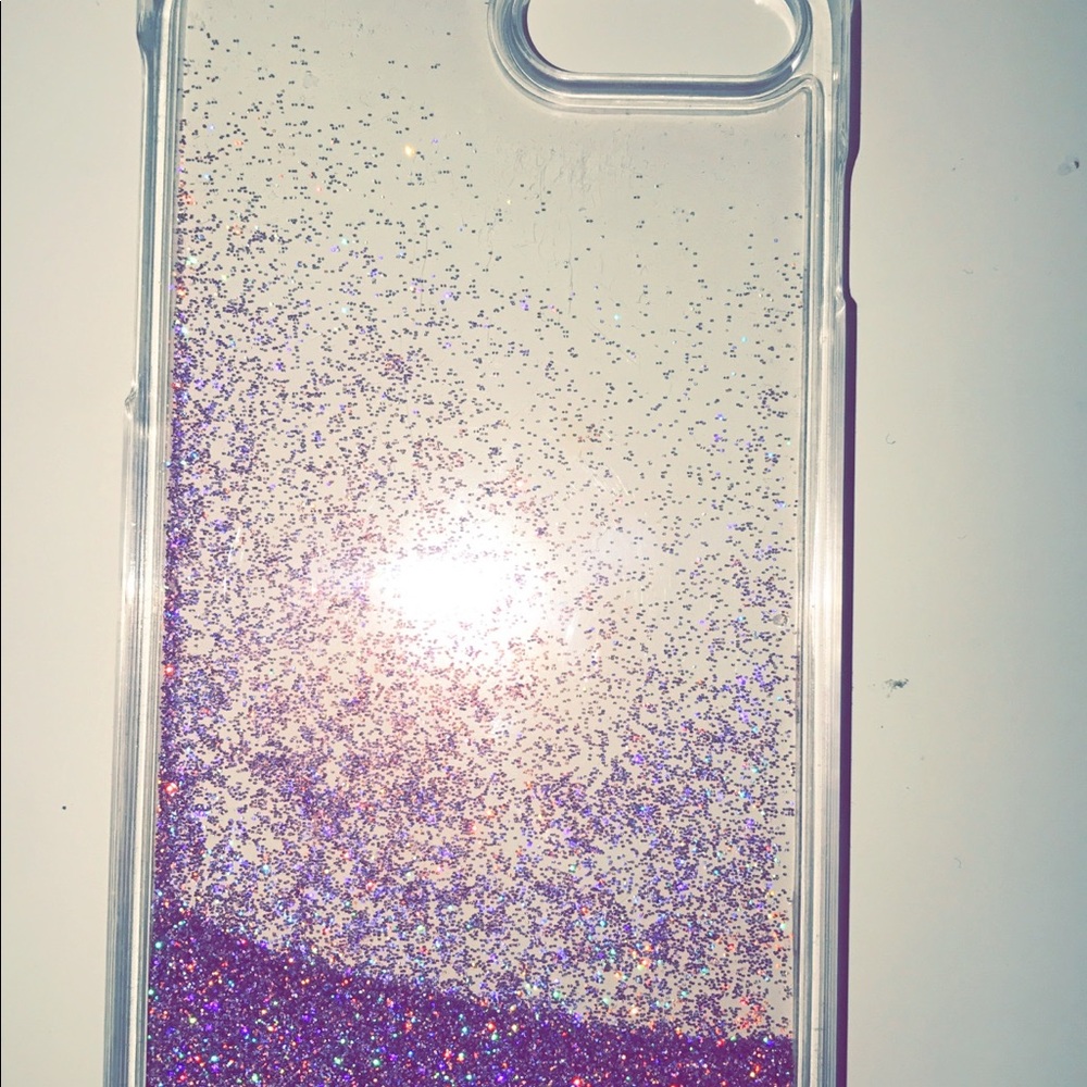 iPhone 6+/7+ moving glitter case