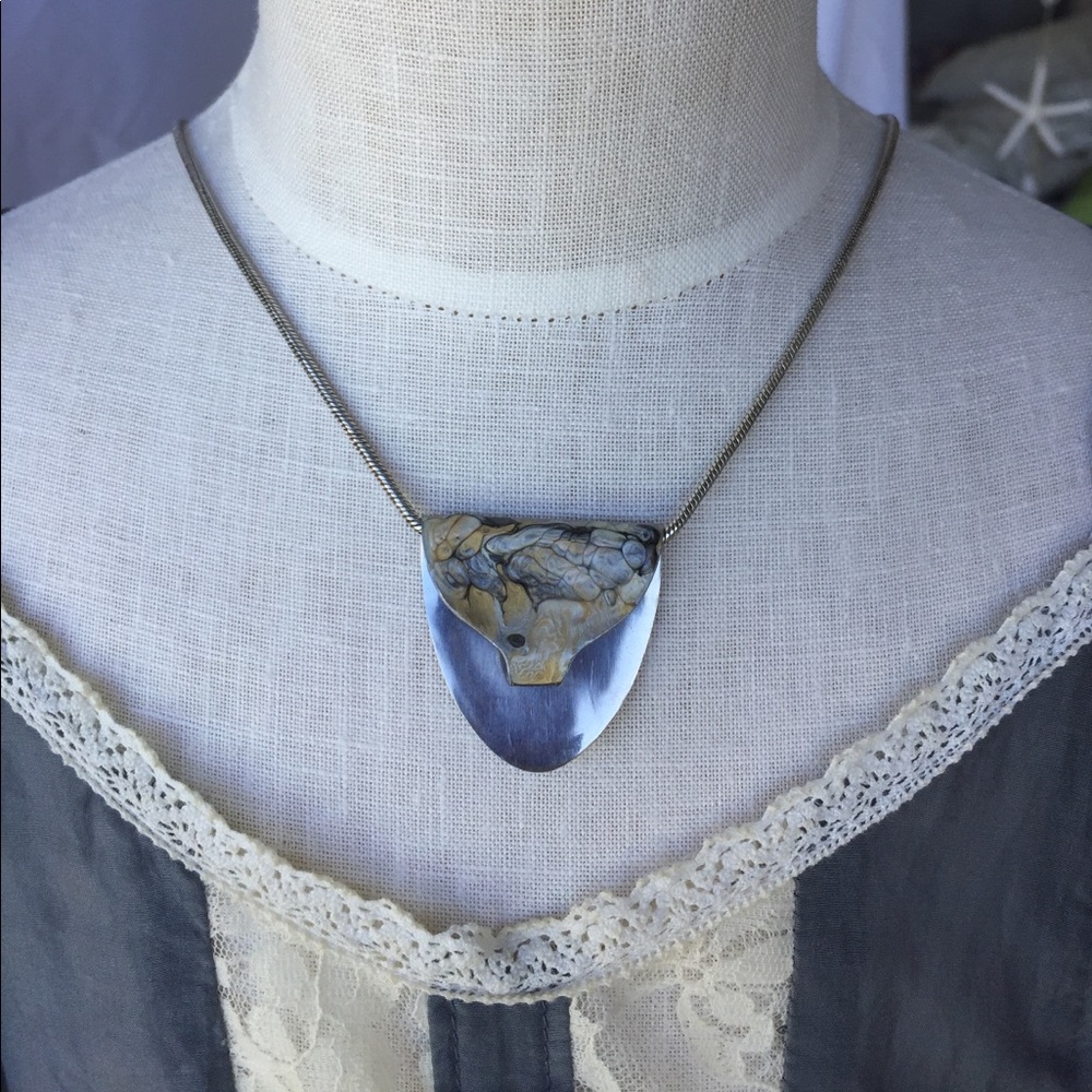 Stainless spoon necklace charm