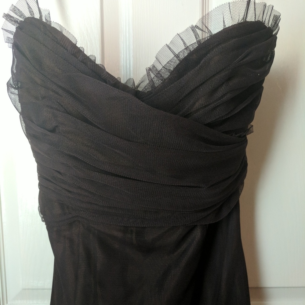 Vera Wang Maids Dress Size 12 Brown/Dark Purple