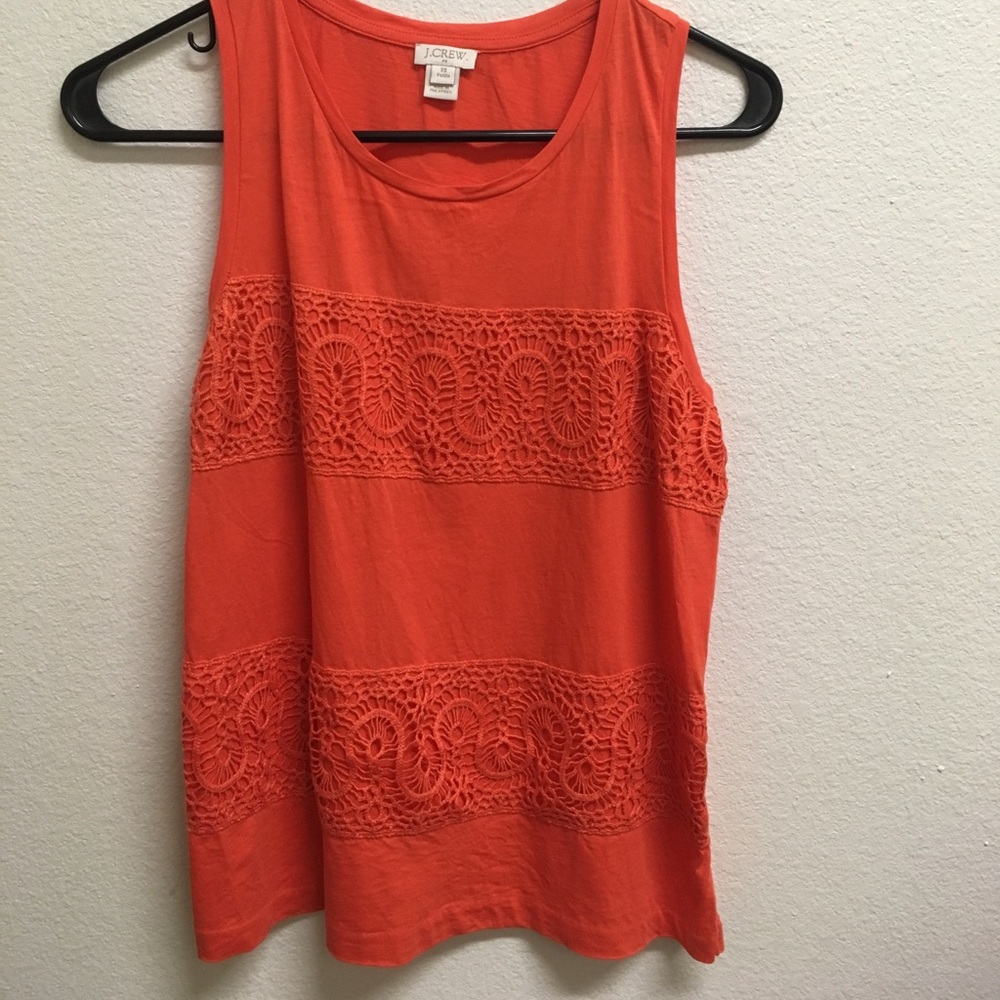 Orange sleeveless top