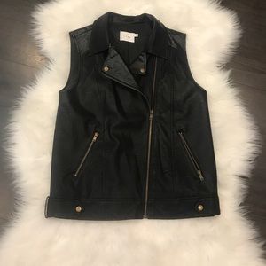 Faux leather jacket