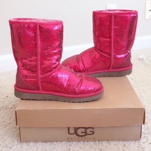 Ugg Red Sparkling Boots