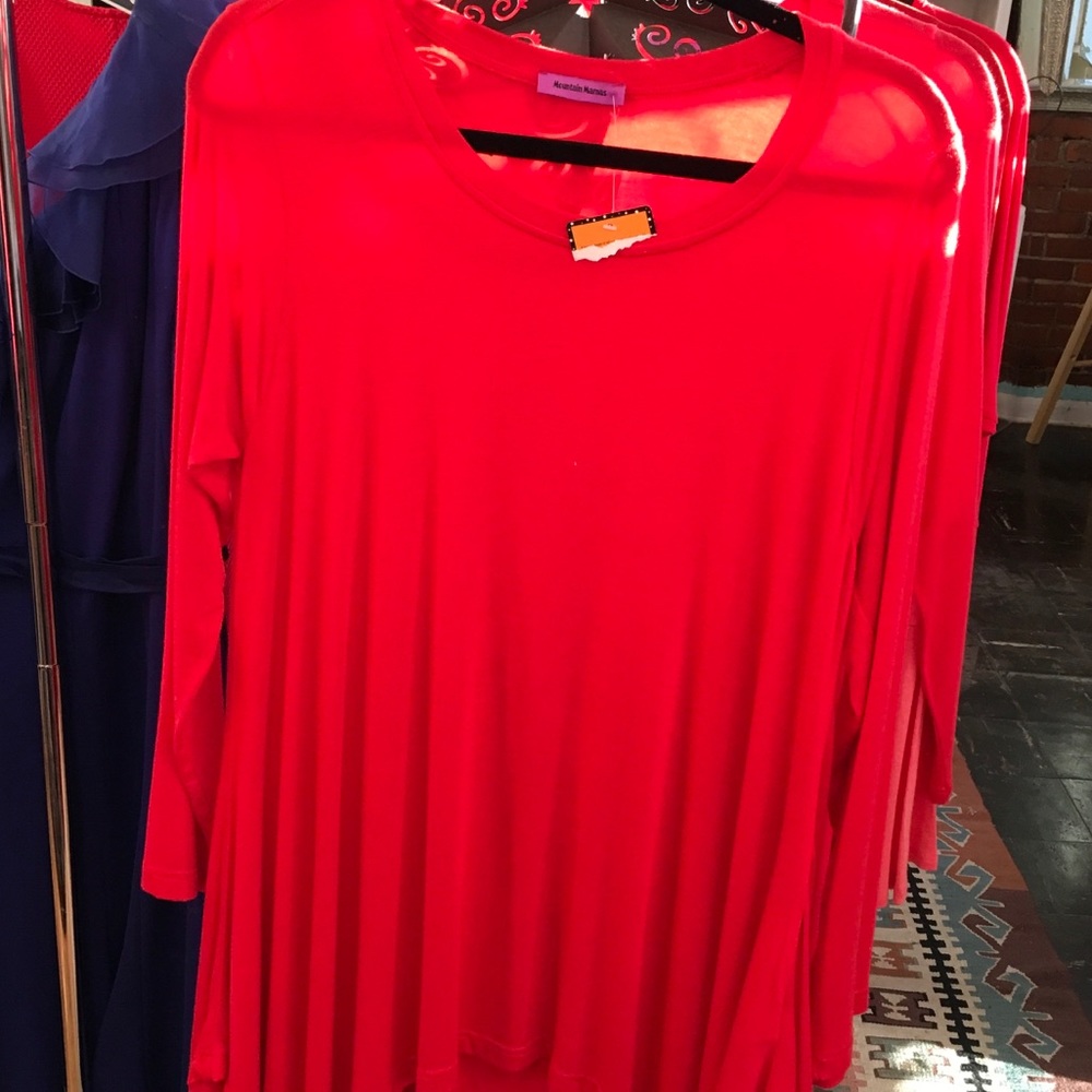 Red long sleeve shirt