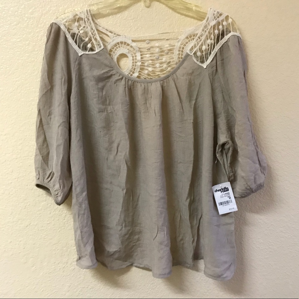 Charlotte Russe “Tropical Day” blouse. Size M.