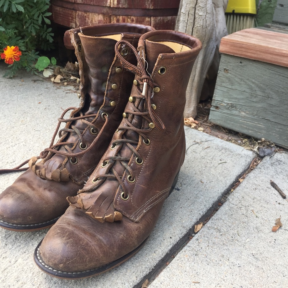 Laredo "roper" Boots-- vintage, granny