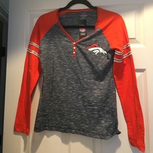 Denver Broncos Henley T shirt