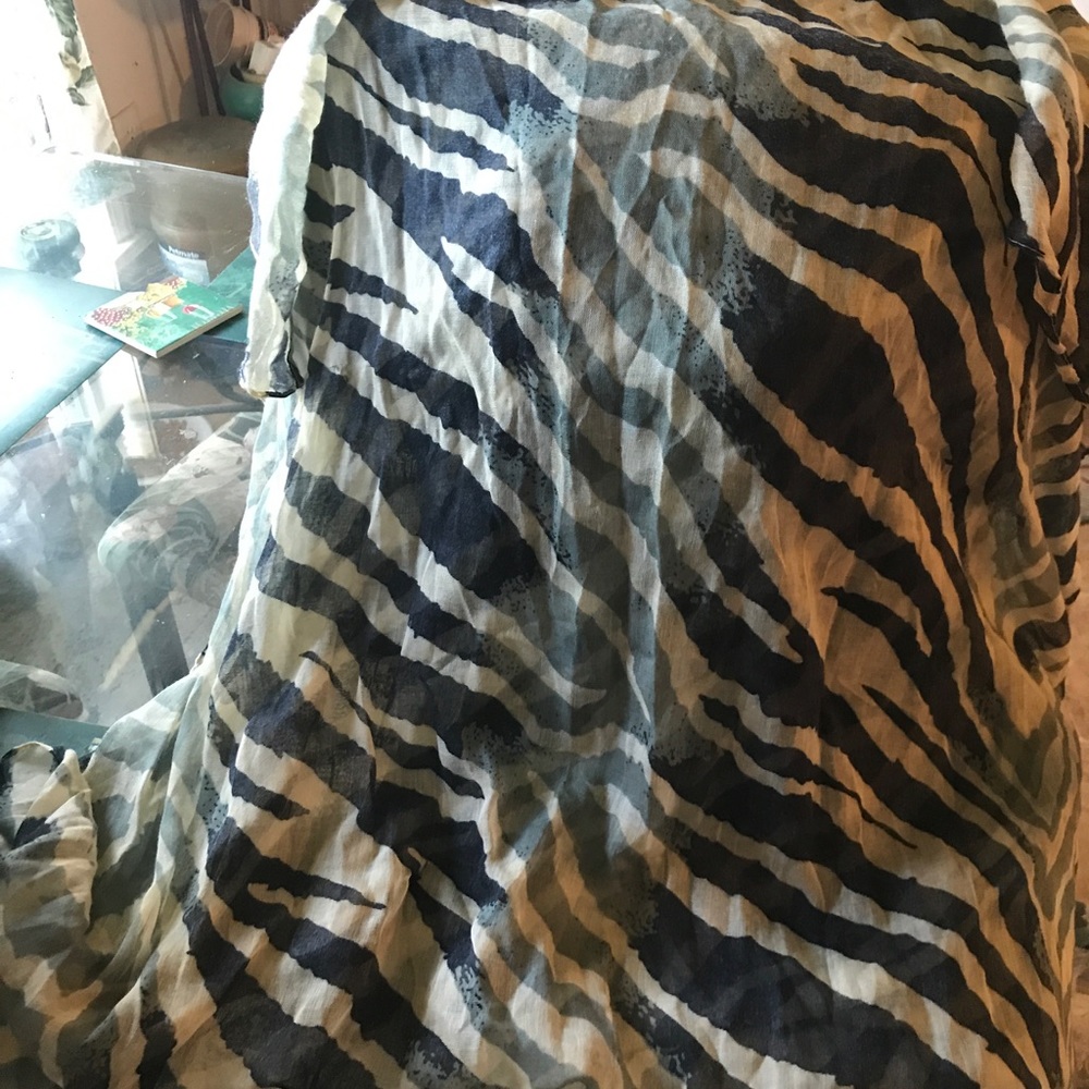 Beautiful large zebra print Universal scarf