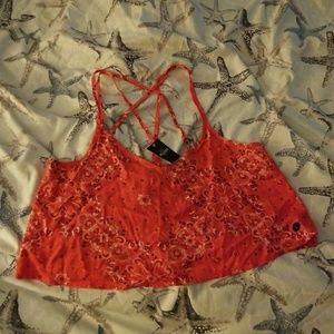 Hollister Bandana Print Crop Top
