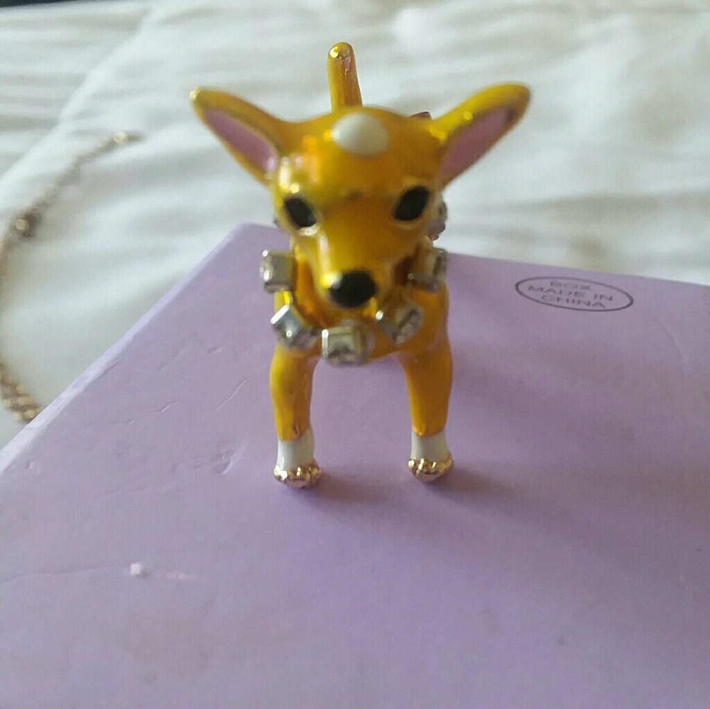 Betsey Johnson Chihuahua Necklace