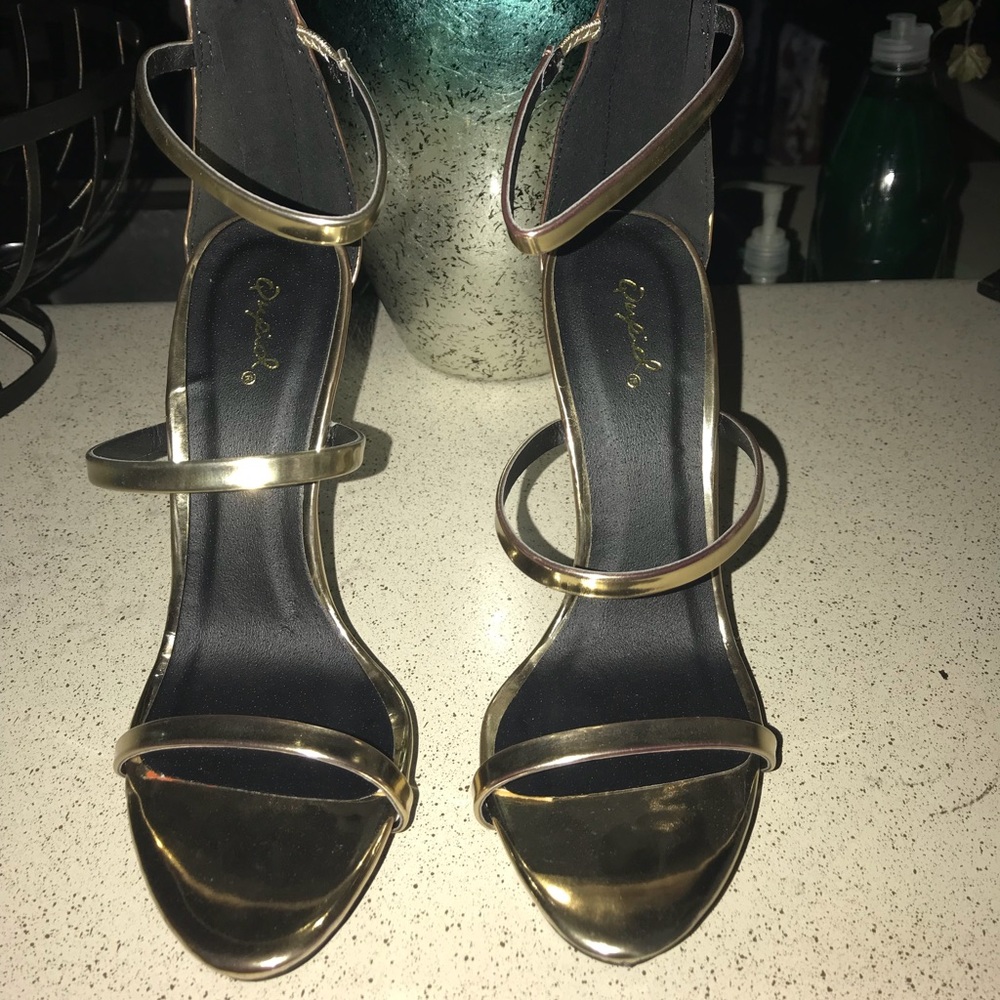 Open toe heels