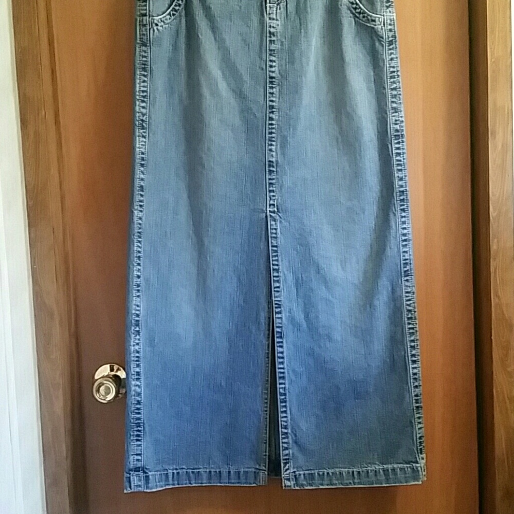 Hydraulic Denim Jean Skirt