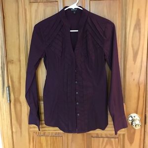 Express purple button up dress shirt.