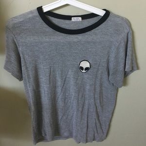 brandy melville alien patch tee 👽