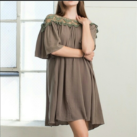 Swing Dress in Olive nwt - Picture 2 of 4