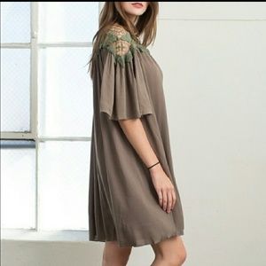 April Spirit Dresses - Swing Dress in Olive nwt April Spirit Dresses - Swing Dress in Olive nwt