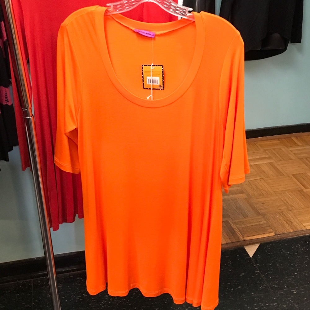Shirt sleeve orange tunic