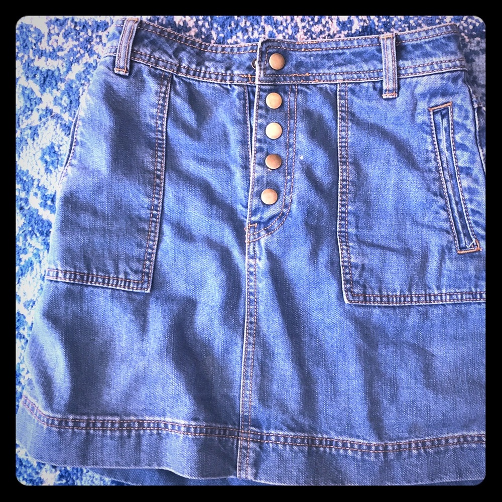 Free People Denim skirt