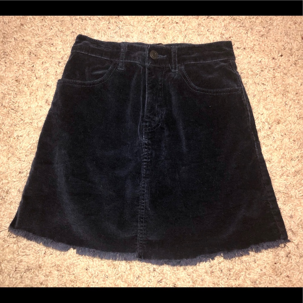 BRANDY SKIRT CORDUROY NAVY - Picture 3 of 3