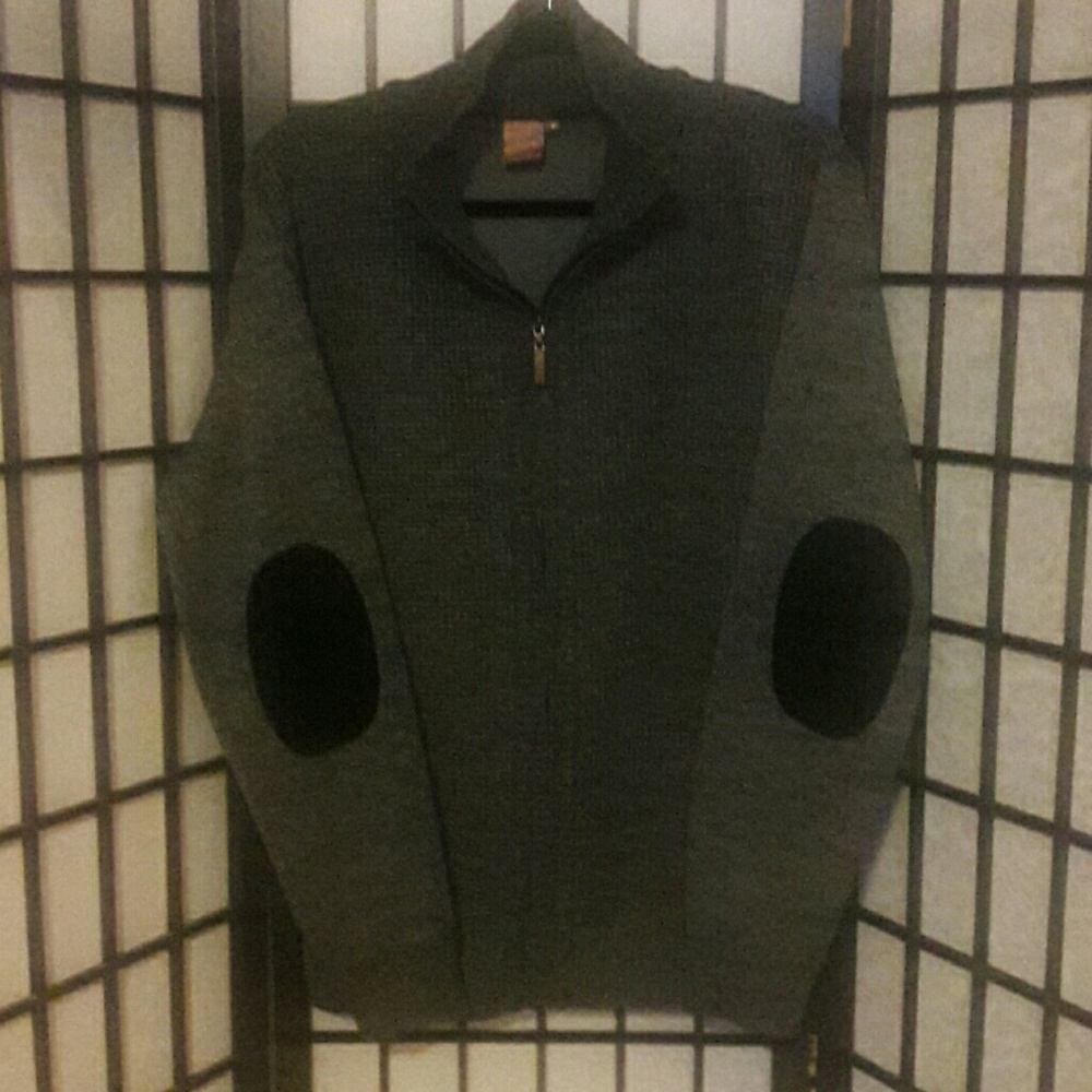 Mens Gray Knit Sweater