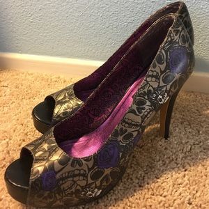 Iron Fist Skull Heels