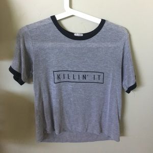 brandy melville killing it tee 👑