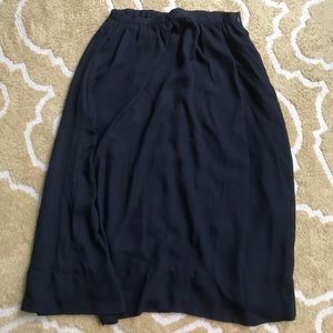 Philosophy Navy Midi Skirt