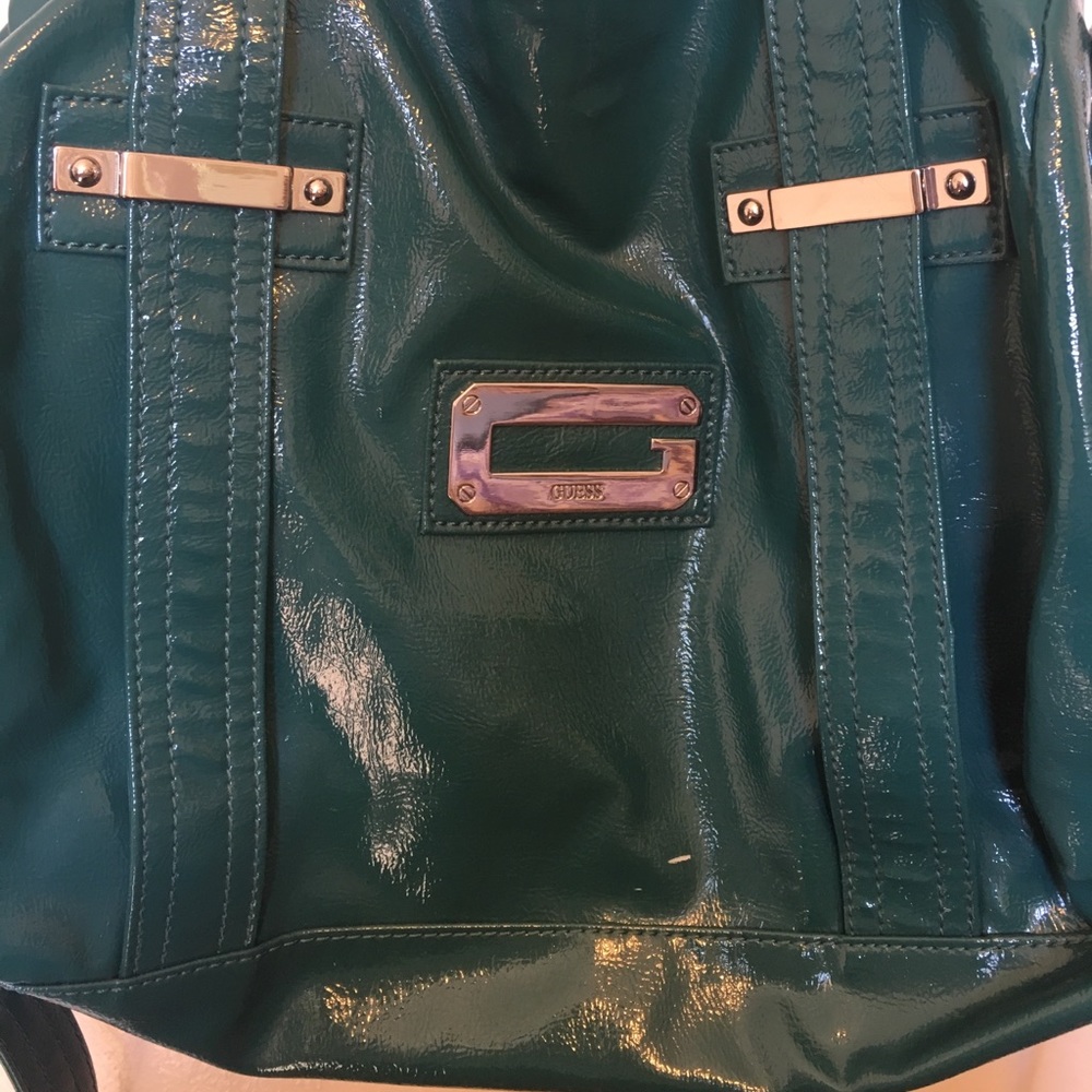 Guess Teal Satchel - Picture 3 of 6