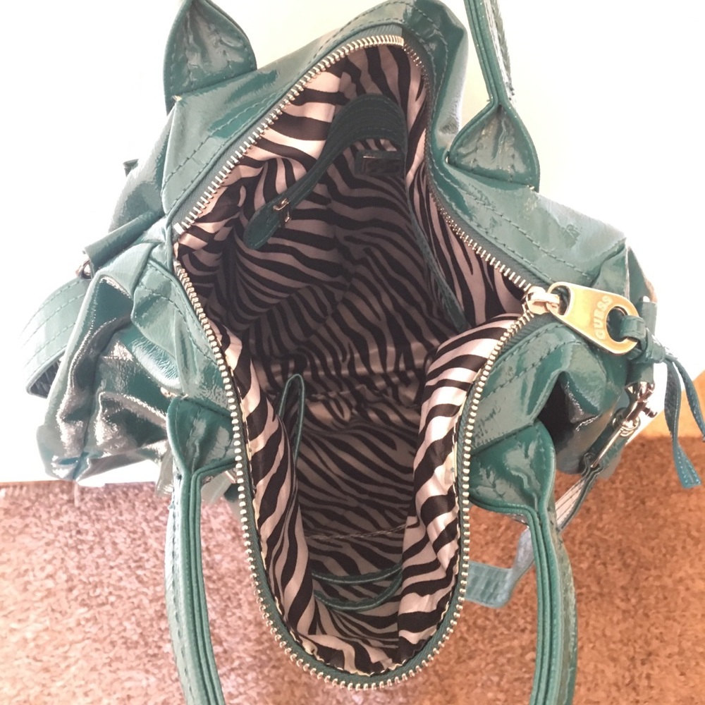 Guess Teal Satchel - Picture 4 of 6