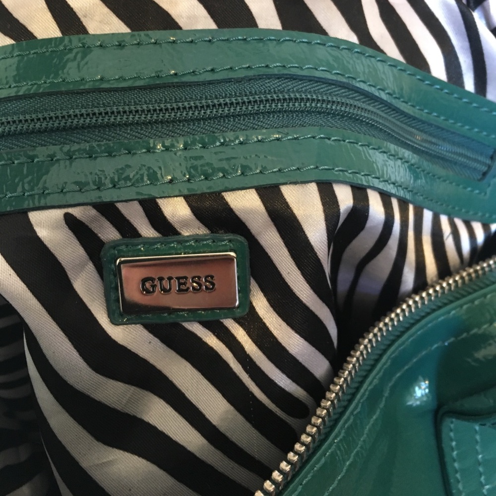 Guess Teal Satchel - Picture 5 of 6