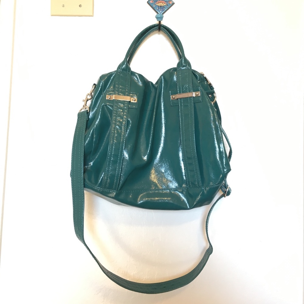 Guess Teal Satchel - Picture 2 of 6
