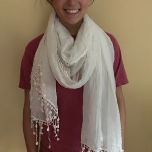 White scarf