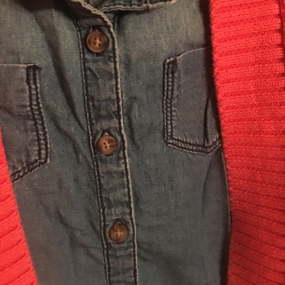 Sweater paired with a Chambray shirt - Picture 3 of 4