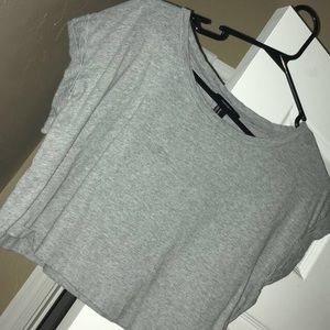 Grey crop top