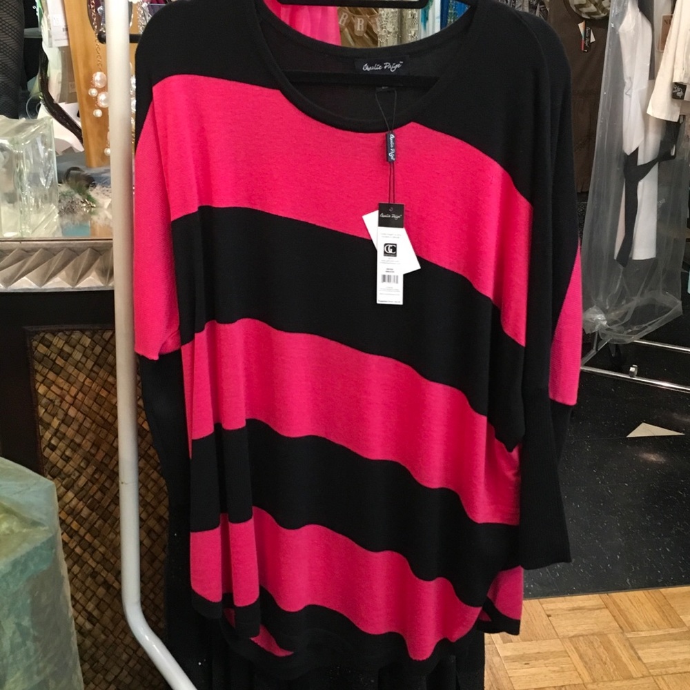 Pink and black stripes
