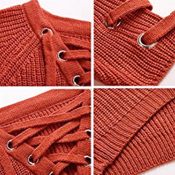 🍁Pumpkin Spice Oversize Loose Sweater Dress, S-XL - Picture 3 of 5