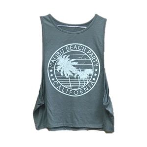 LOL Vintage - Malibu Beach Party Muscle Tank Large