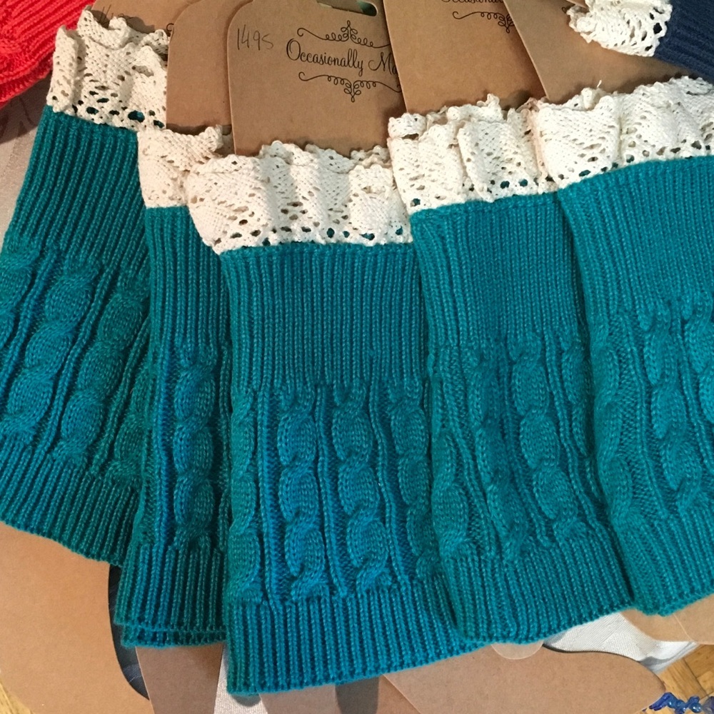 Blue and white sock
