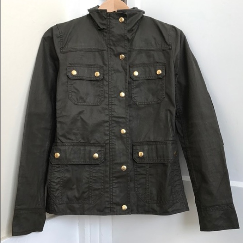 J. Crew Field Jacket Dark Olive Green