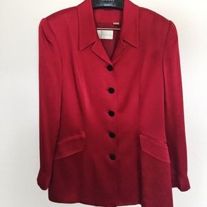 Red Dana Buchman Blazer size 12