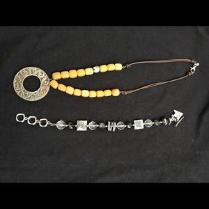 Silpada brand pendant necklace and bracelet