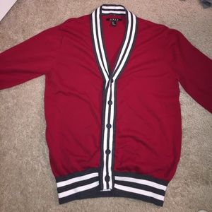 Red/Grey Forever 21 Men’s Cardigan