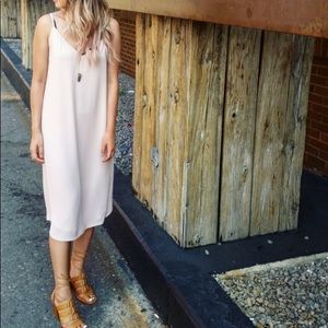 Aritzia Silk Midi Dress