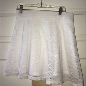 LA hearts white pattern skirt NEVER WORN