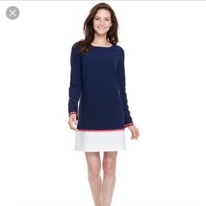 Vineyard vines nautical navy sleeved dress! NWT
