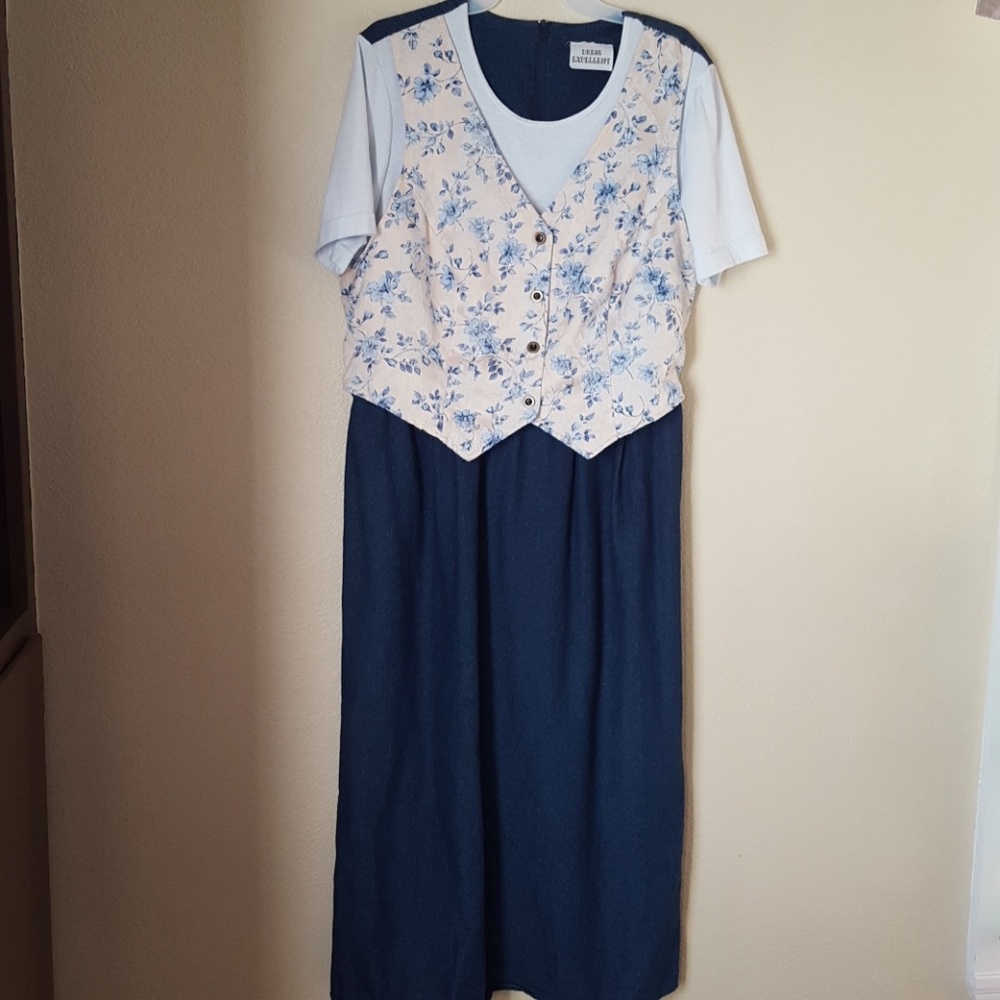 EUC Dress Excellence denim Dress size 16