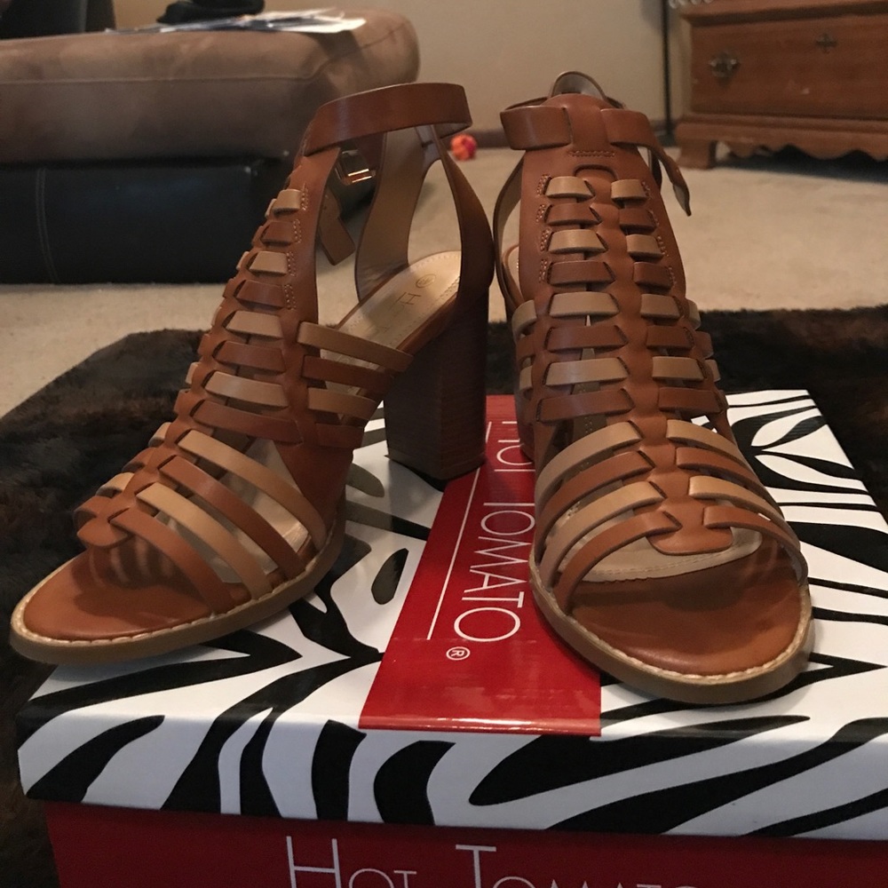 Hurrache block heels