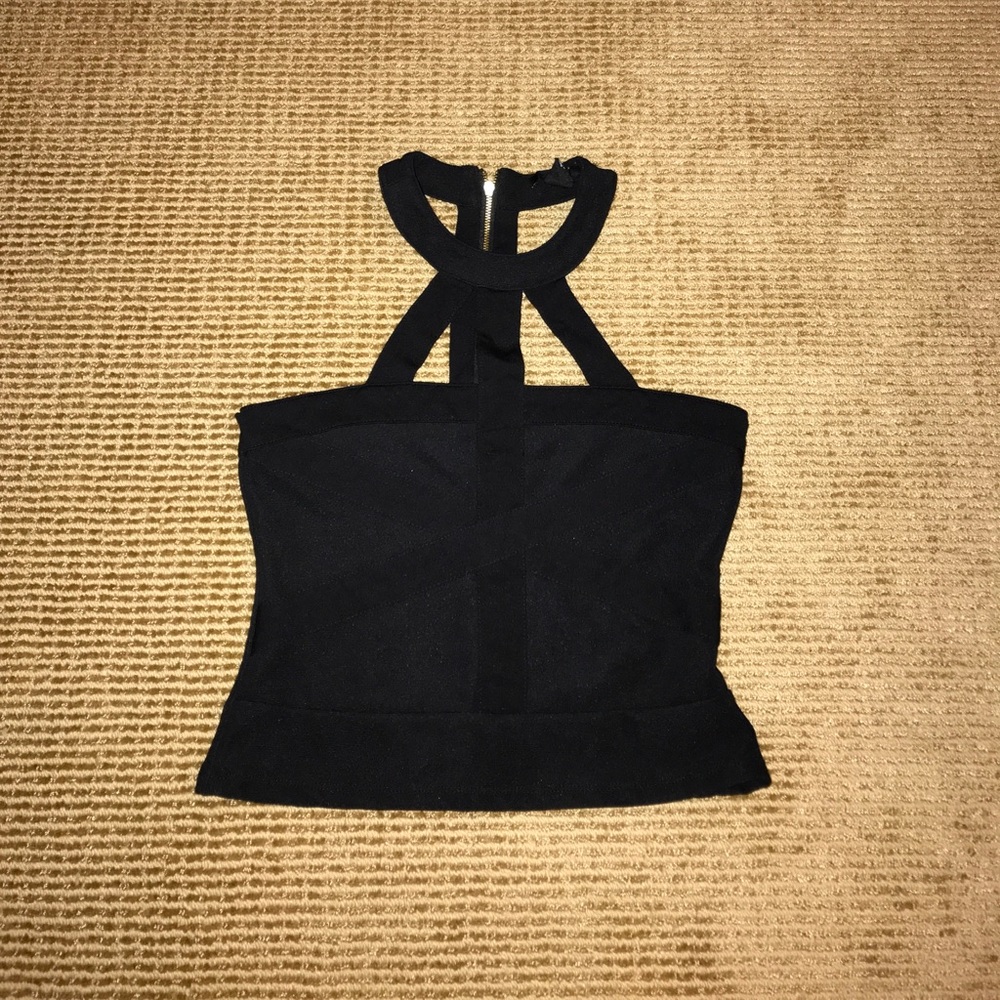 Black short shirt.