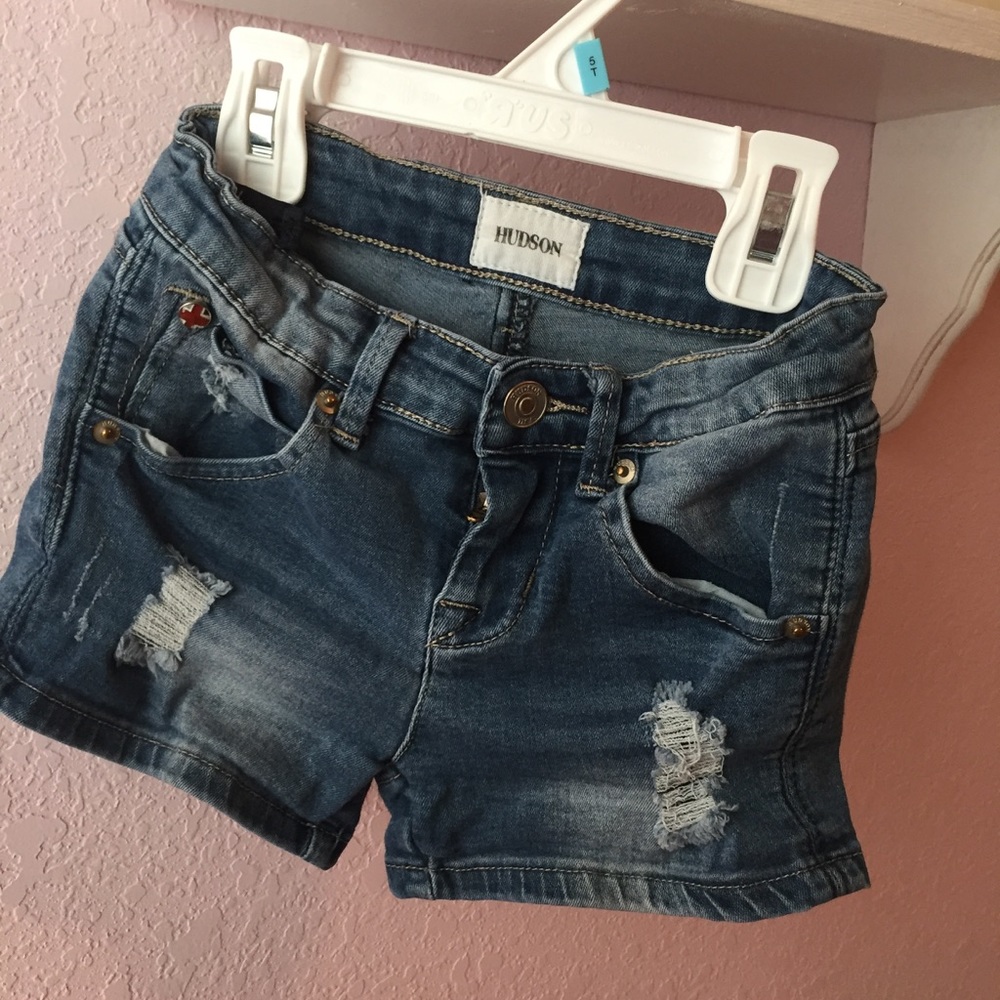 Hudson distressed kids shorts